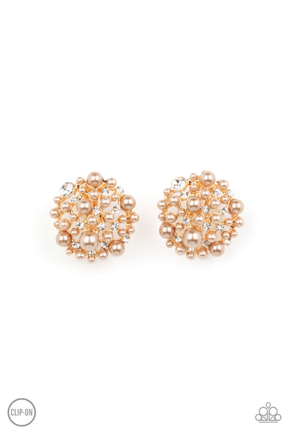 Head To Toe Twinkle - Brown - Paparazzi Earrings