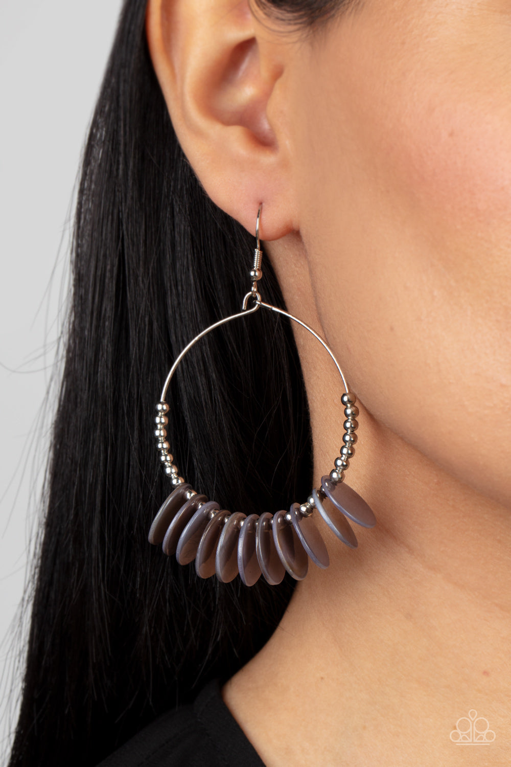 Caribbean Cocktail - Silver - Paparazzi Earrings