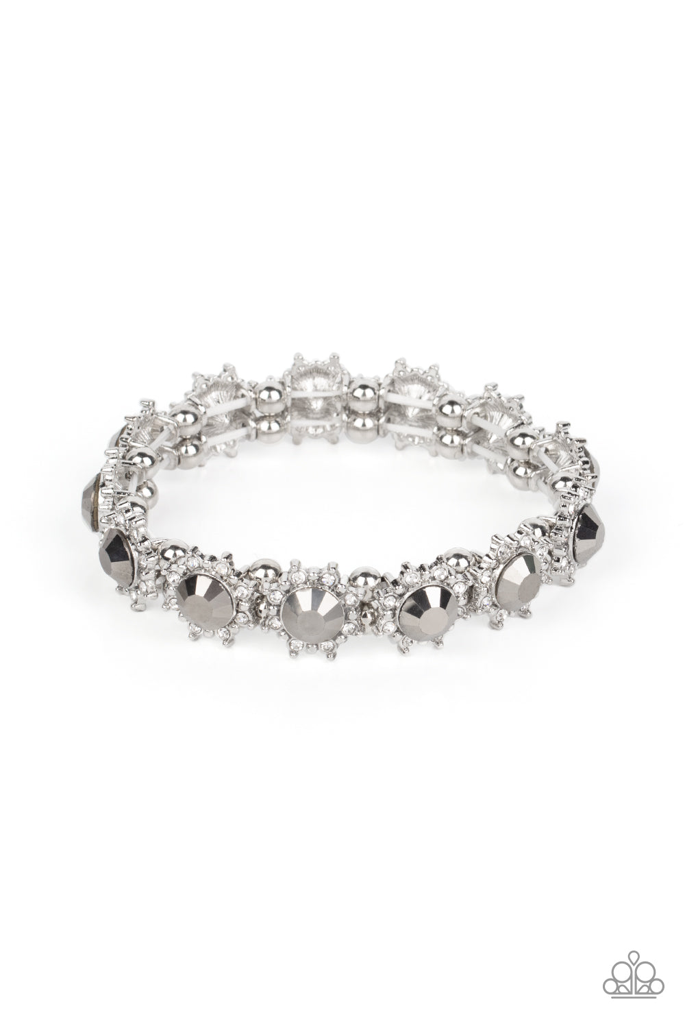 Prismatic Palace - Silver - Paparazzi Bracelet