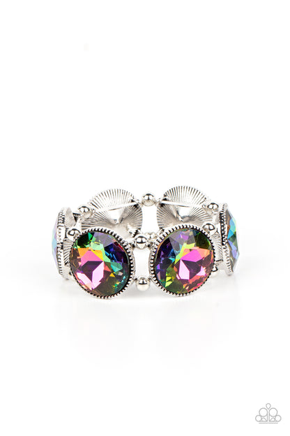 Powerhouse Hustle - Multi - Paparazzi Bracelet (2022 Life of the Party Black Diamond)