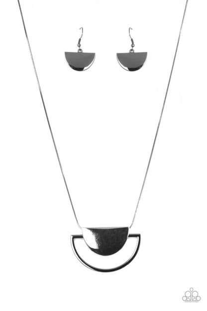 Lunar Phases - Black - Paparazzi Necklace