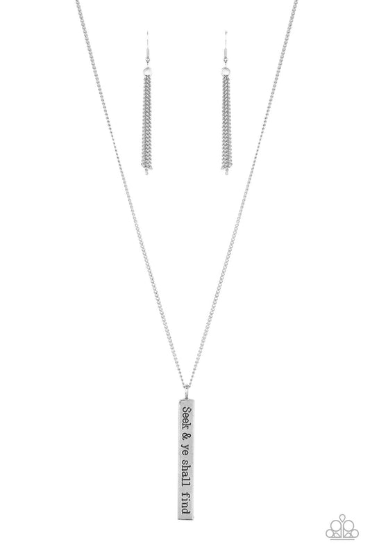 Matt 7:7 - Silver - Paparazzi Necklace