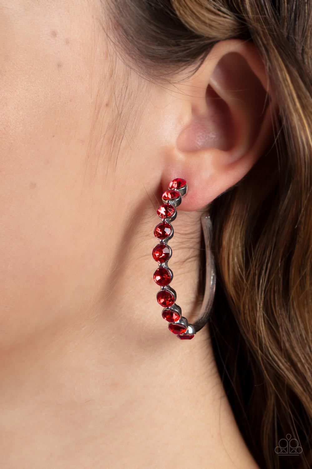 Photo Finish - Red - Paparazzi Earrings