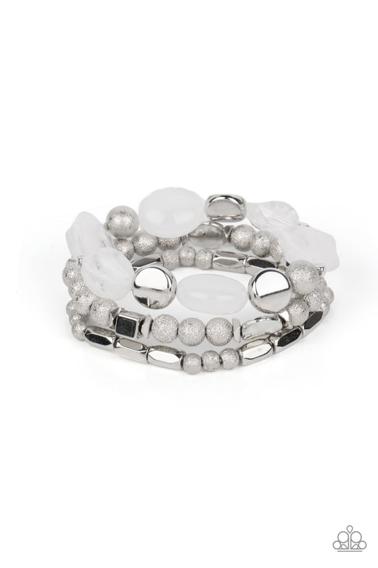 Marina Magic- White - Paparazzi Bracelet