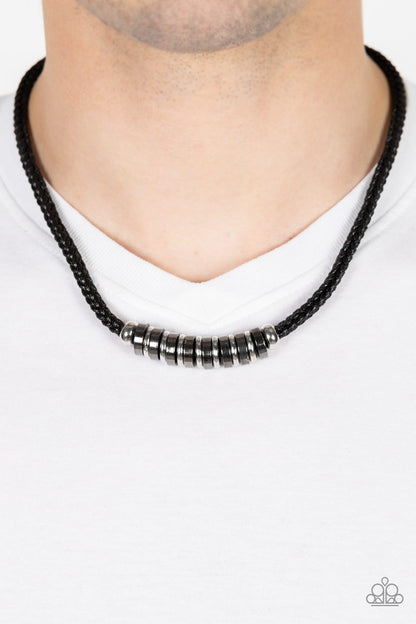 Primitive Prize - Black - Paparazzi Urban Necklace