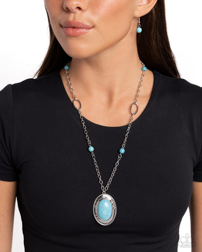 Mojave Meditation - Blue - Paparazzi Necklace