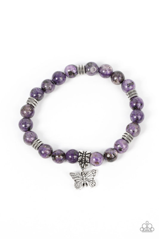 Butterfly Nirvana - Purple - Paparazzi Bracelet