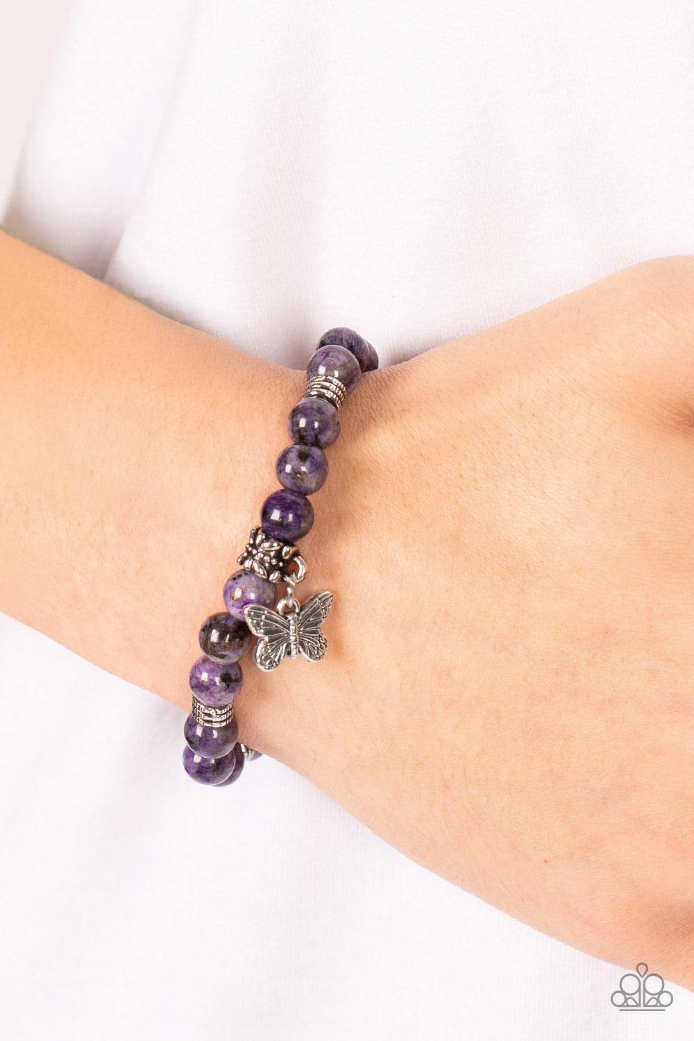 Butterfly Nirvana - Purple - Paparazzi Bracelet