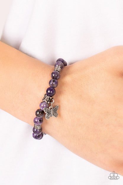 Butterfly Nirvana - Purple - Paparazzi Bracelet