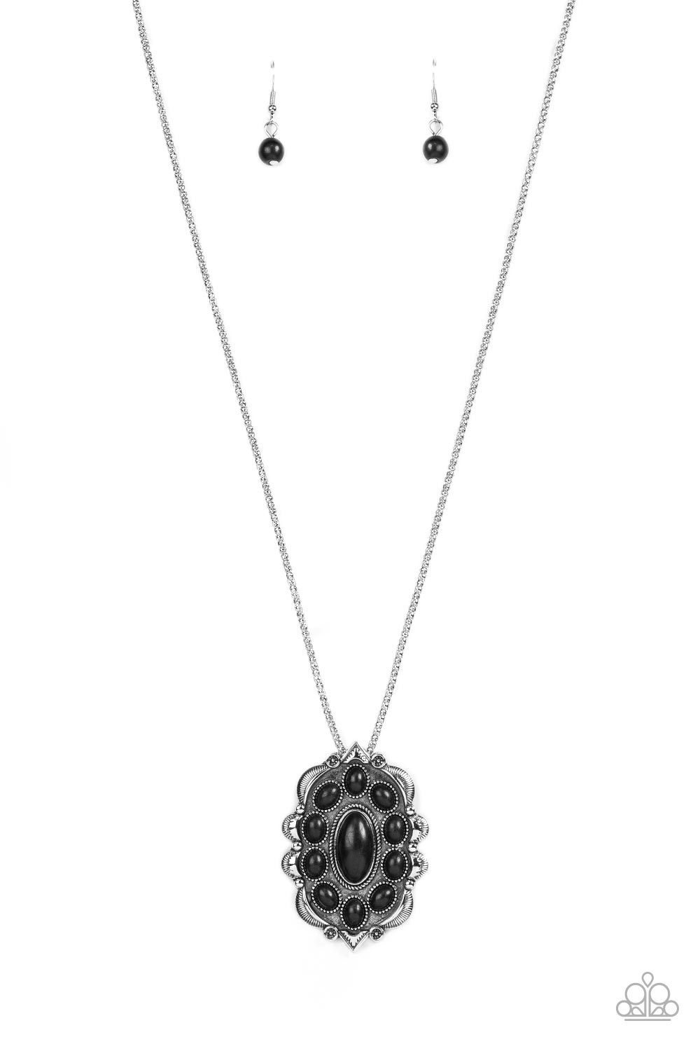 Mojave Medallion - Black - Paparazzi Necklace