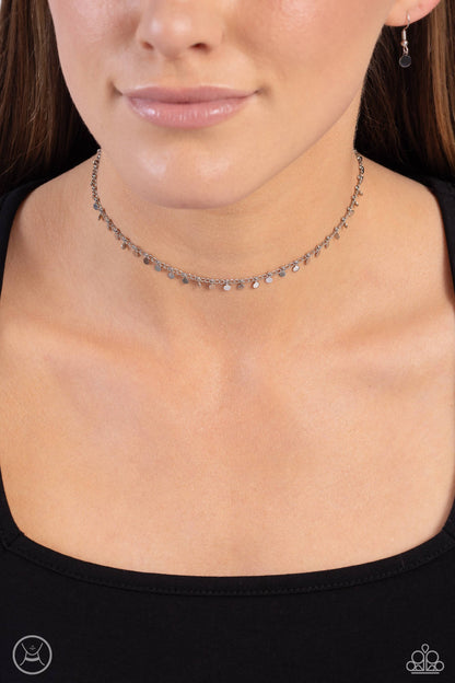 Spotlight Spunk - Silver - Paparazzi Necklace