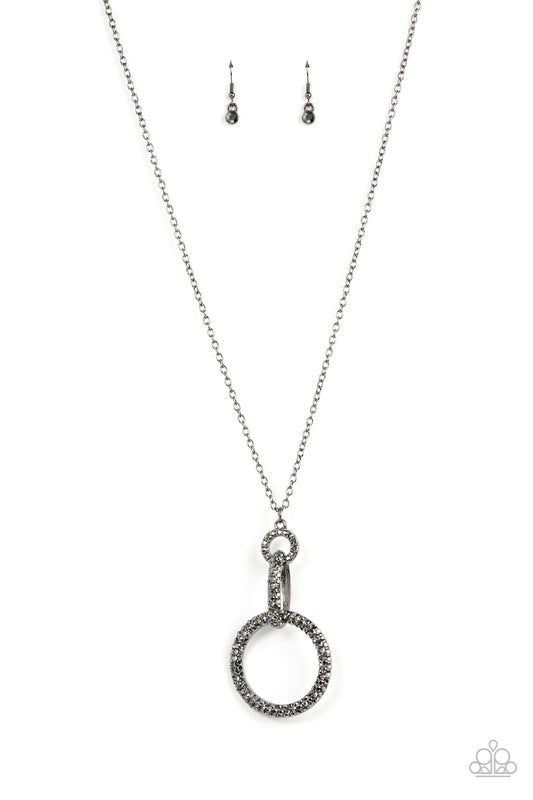 Radiant Ringleader - Black - Paparazzi Necklace