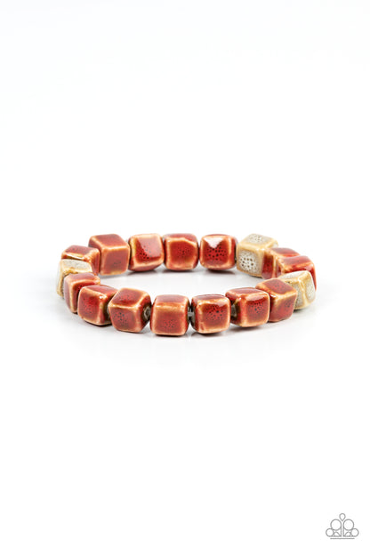Glaze Craze - Red - Paparazzi Bracelet