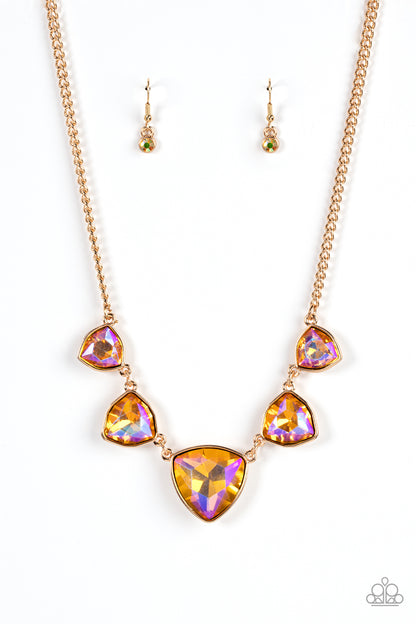 Cosmic Constellations - Gold - Paparazzi Necklace