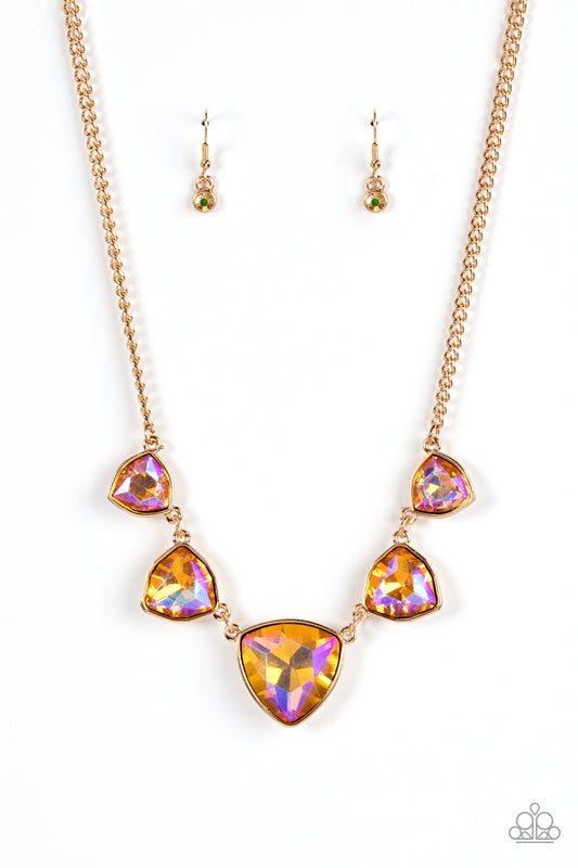Cosmic Constellations - Gold - Paparazzi Necklace