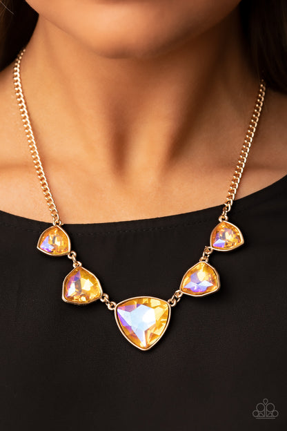 Cosmic Constellations - Gold - Paparazzi Necklace