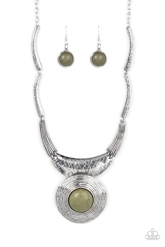 EMPRESS-ive Resume - Green - Paparazzi Necklace