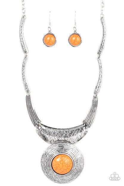 EMPRESS-ive Resume - Orange - Paparazzi Necklace