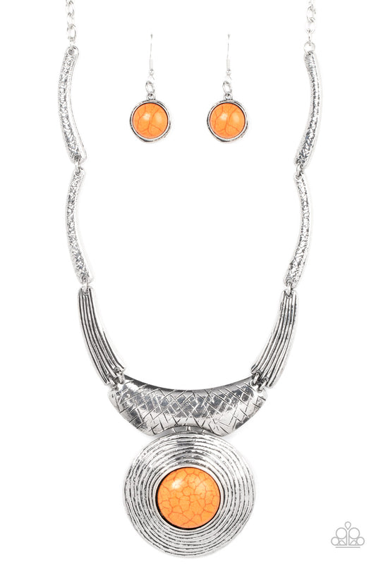 EMPRESS-ive Resume - Orange - Paparazzi Necklace