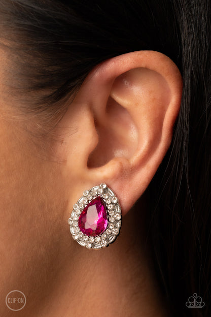 Haute Happy Hour - Pink - Paparazzi Earrings