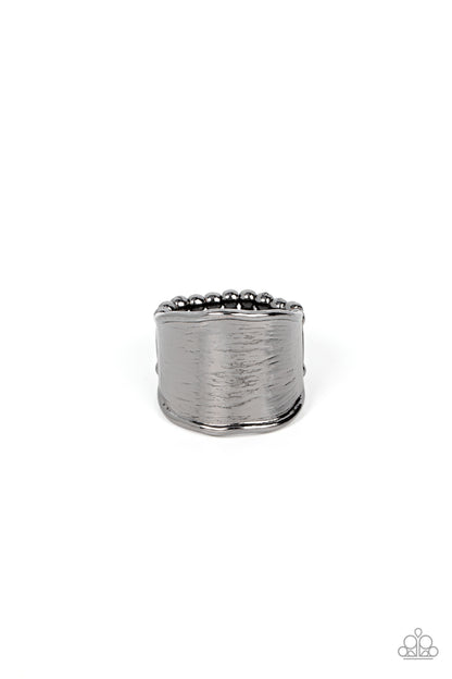 Too Little Too SLATE - Black - Paparazzi Ring