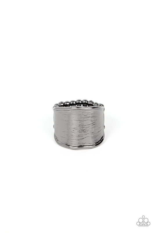 Too Little Too SLATE - Black - Paparazzi Ring