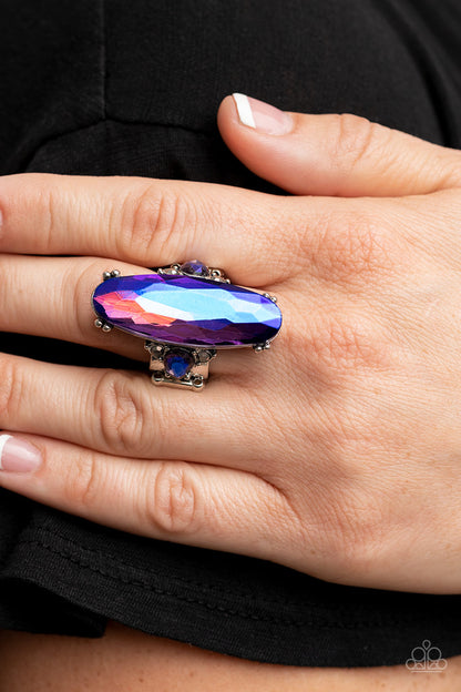 Interdimensional Dimension - Blue - Paparazzi Ring