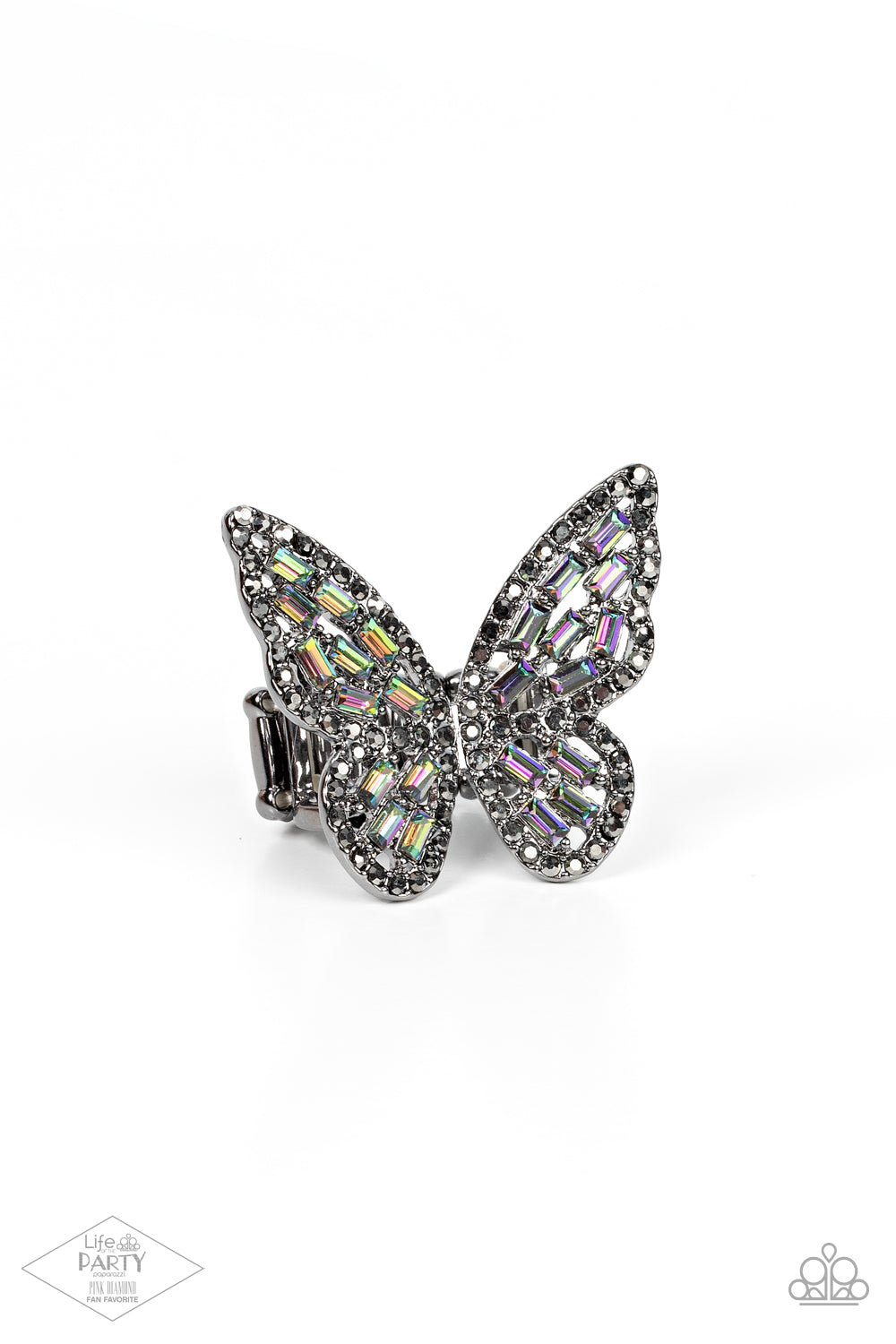 Flauntable Flutter - Multi - Paparazzi Ring