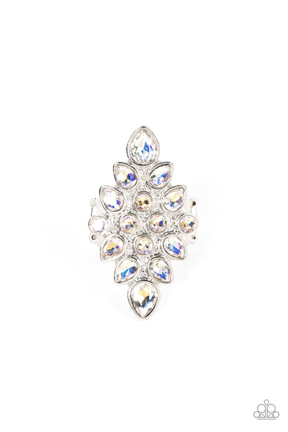 Combustible Iridescence - White - Paparazzi Ring