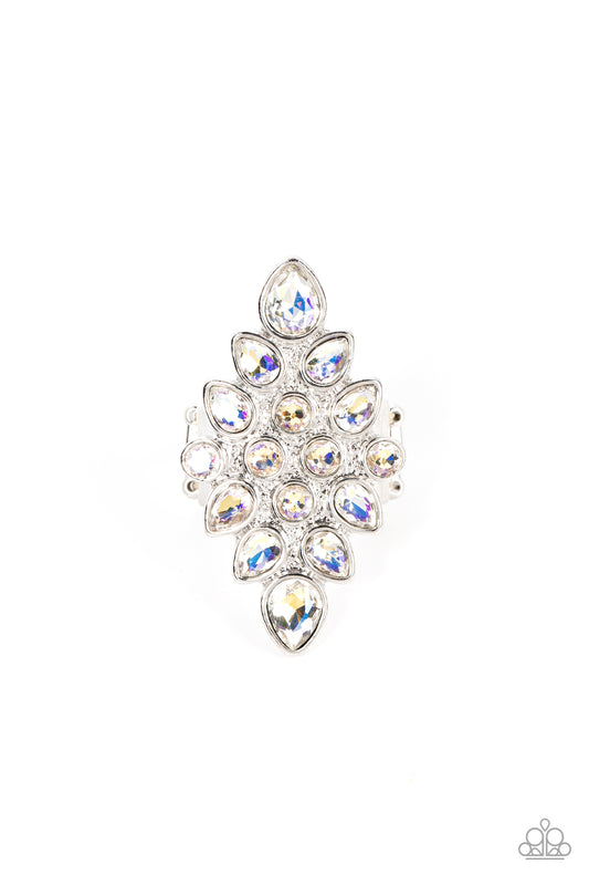 Combustible Iridescence - White - Paparazzi Ring