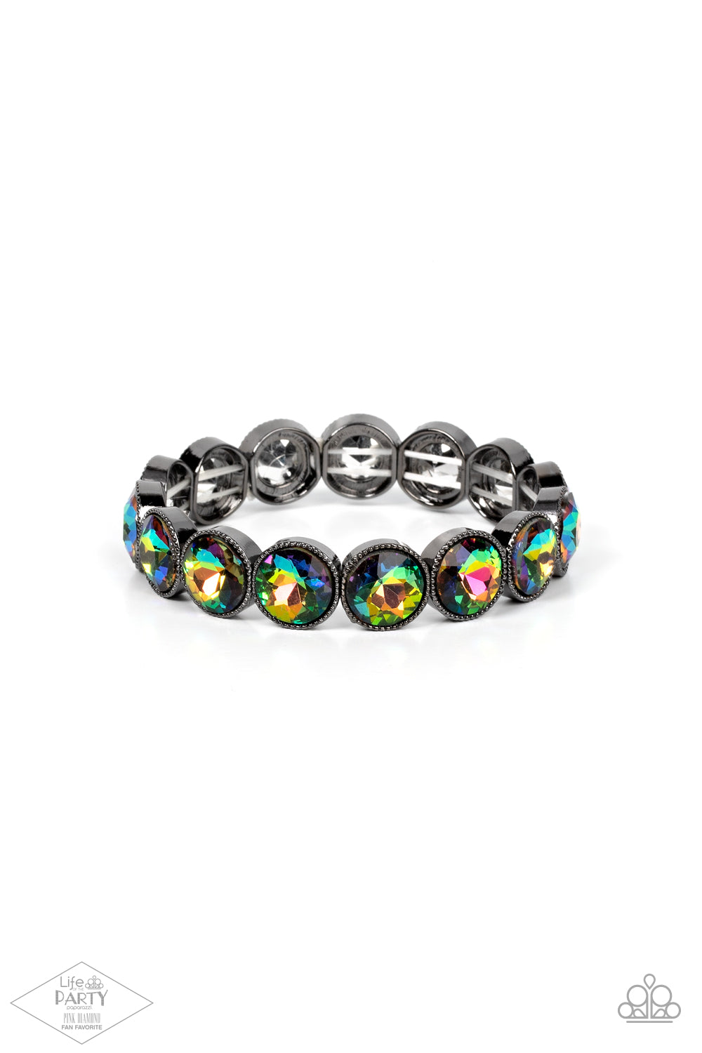 Number One Knockout - Multi -Paparazzi Bracelet (Life of the Party Pink Diamond Fan Fav)