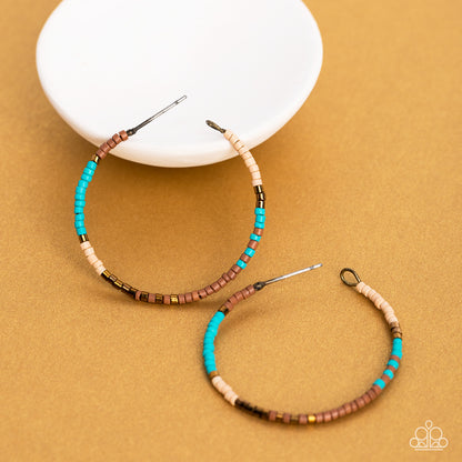 Joshua Tree Tourist - Brass - Paparazzi Earrings