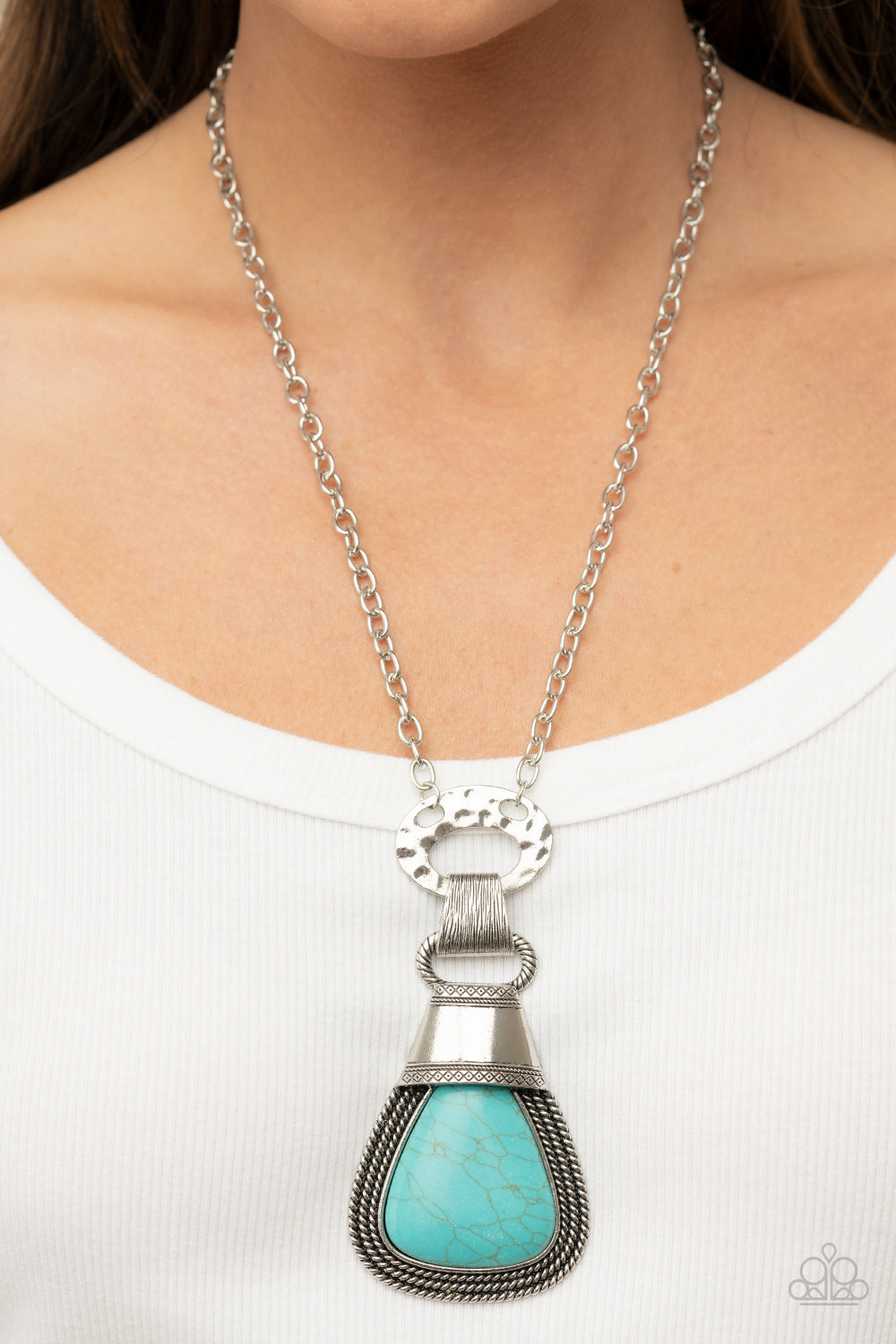 Rodeo Royale - Blue - Paparazzi Necklace