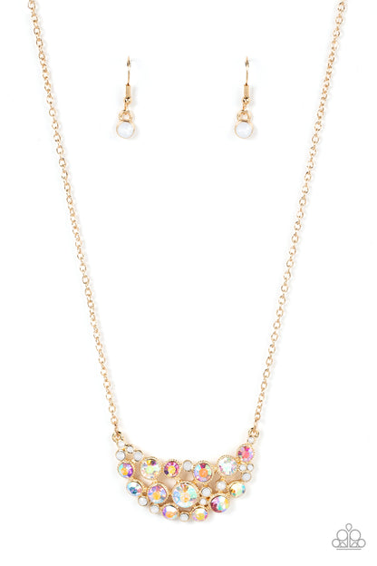 Effervescently Divine - Gold - Paparazzi Necklace