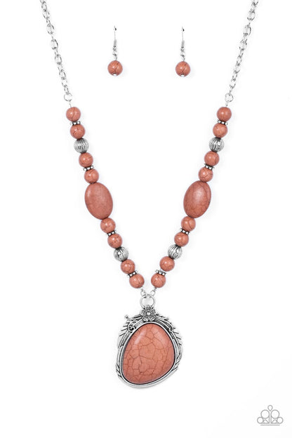Southwest Paradise - Brown - Paparazzi Necklace