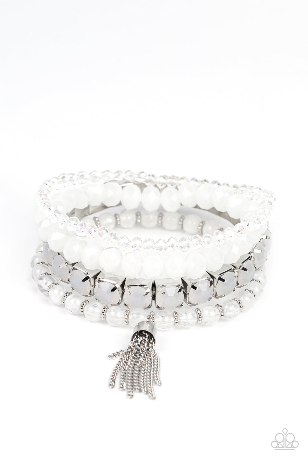 Day Trip Trinket - White - Paparazzi Bracelet