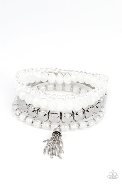 Day Trip Trinket - White - Paparazzi Bracelet
