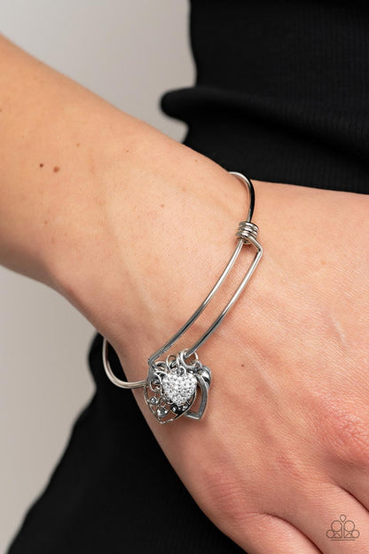 Im Yours - White - Paparazzi Bracelet