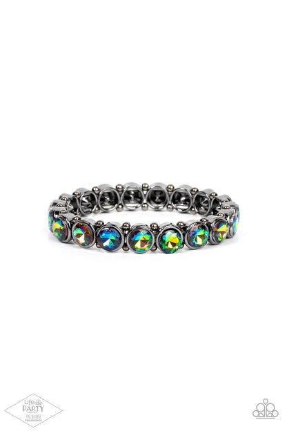 Sugar-Coated Sparkle - Multi (Oil Spill)- Paparazzi Bracelet (LOP Pink Diamond Fan Favorite)