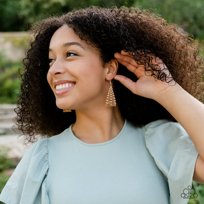 Urban Delirium - Brown - Paparazzi Earrings
