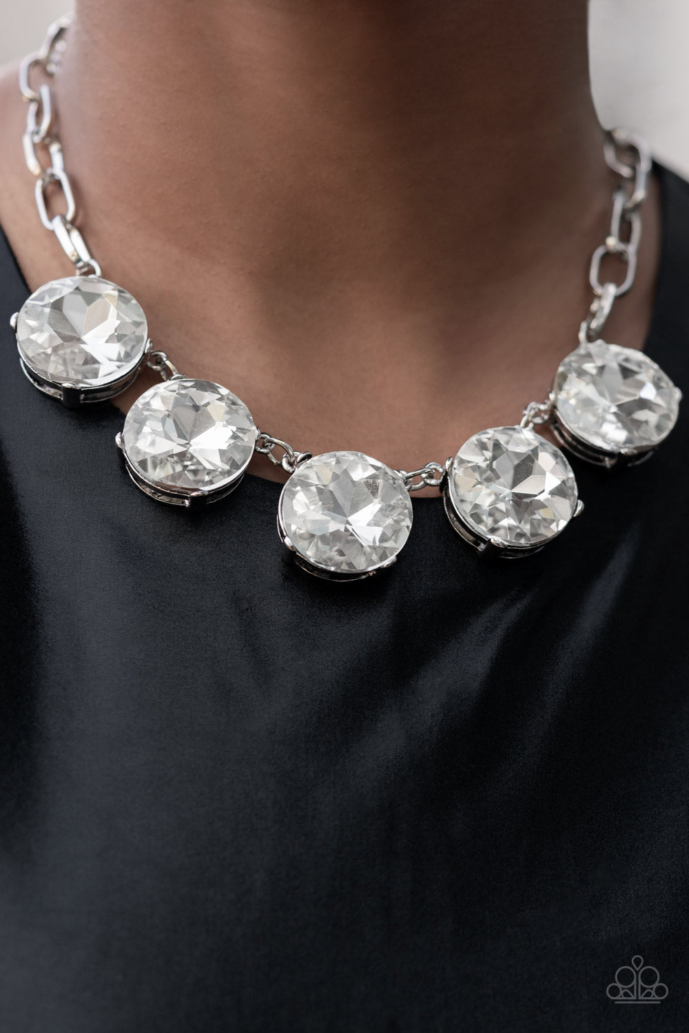 Limelight Luxury - White - Paparazzi Necklace (EMP 2022)