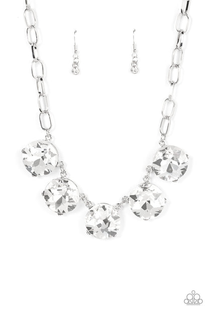 Limelight Luxury - White - Paparazzi Necklace (EMP 2022)