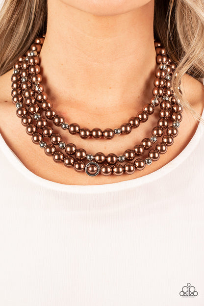 Needs No Introduction - Brown - Paparazzi Necklace