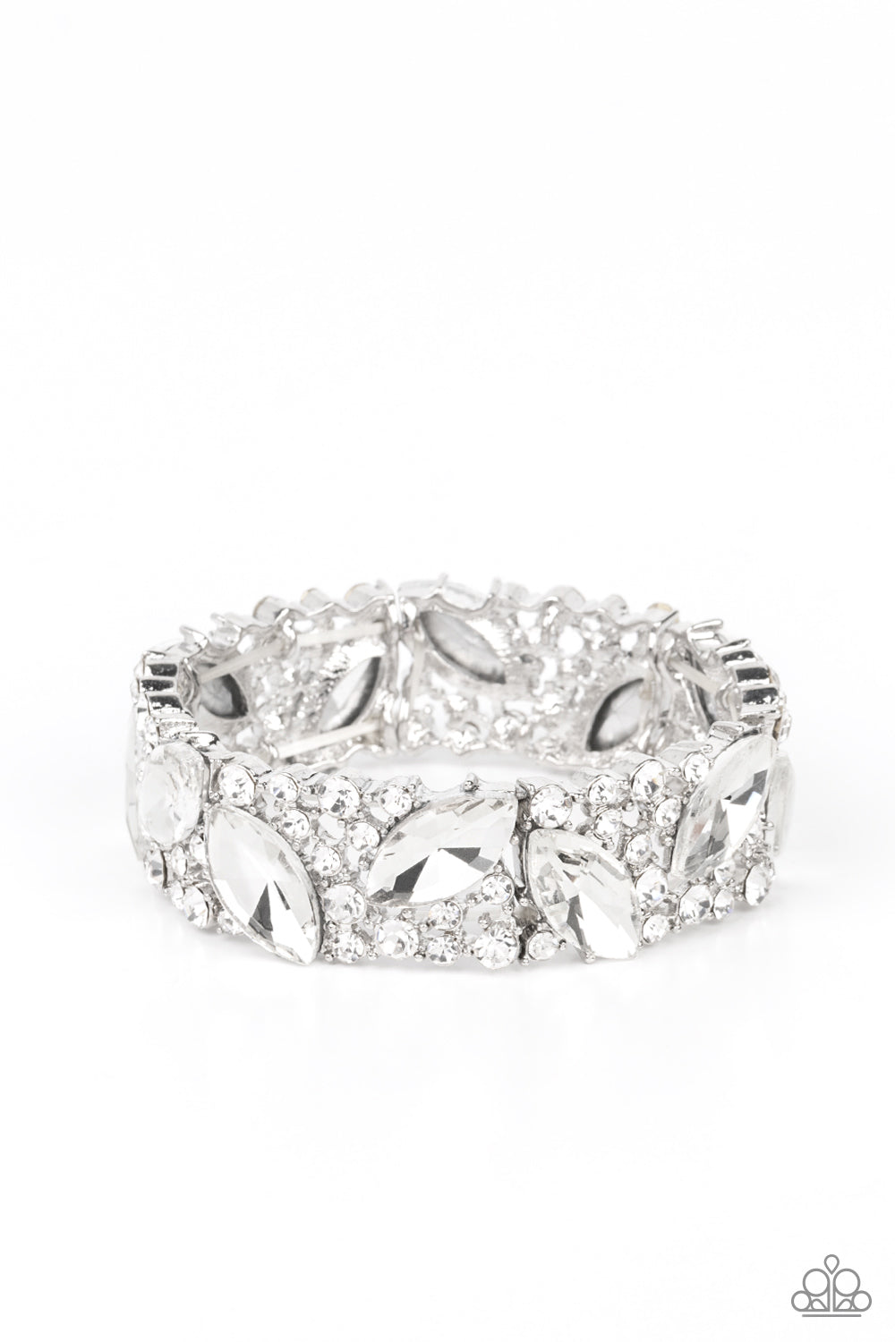 Full Body Chills - White - Paparazzi Bracelet (LOP)