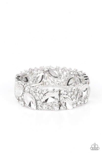 Full Body Chills - White - Paparazzi Bracelet (LOP)