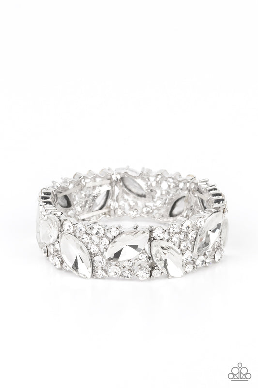 Full Body Chills - White - Paparazzi Bracelet (LOP)