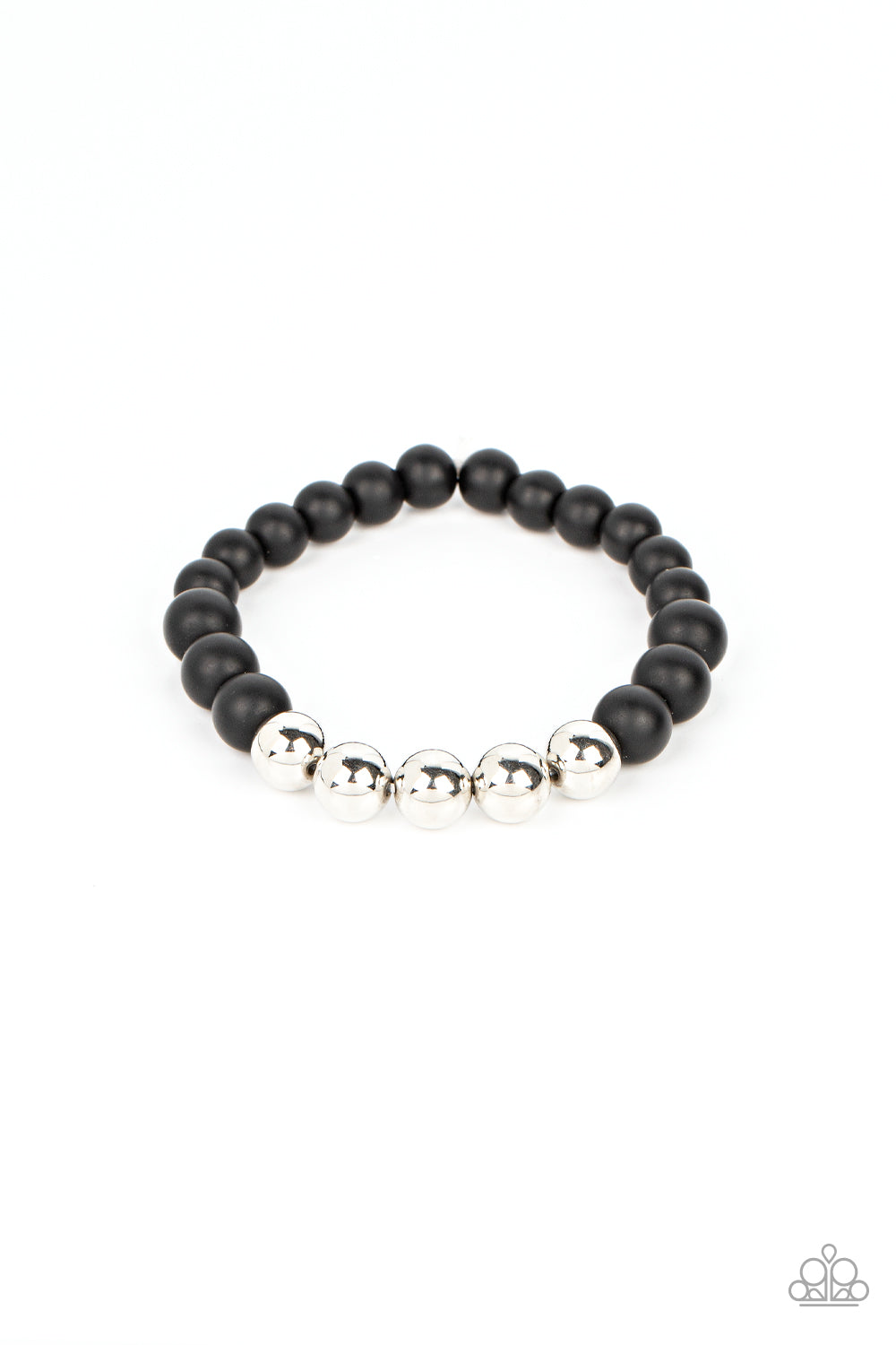 METALHEAD in the Clouds - Black - Paparazzi Bracelet
