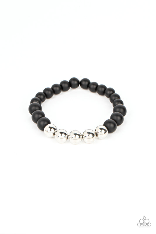 METALHEAD in the Clouds - Black - Paparazzi Bracelet