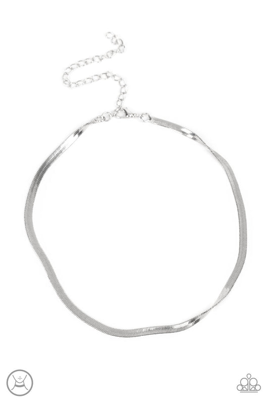 In No Time Flat - Silver - Paparazzi Necklace