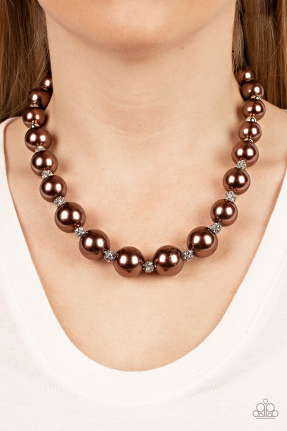 Sail Away with Me - Brown - Paparazzi Necklace